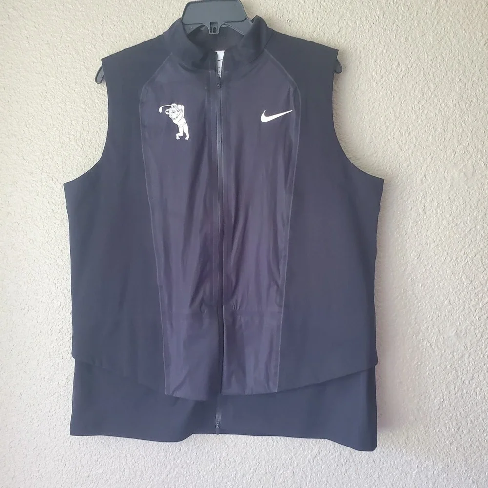 Nike Storm/Fit/ADV Golf Vest Black Size Large Men's DX6075-010 Lightweight